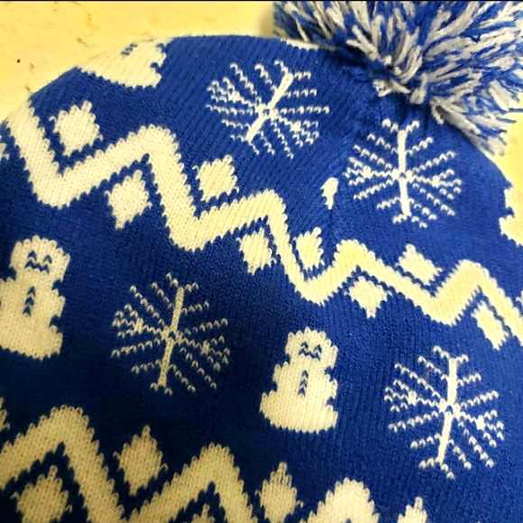 Indianapolis Colts NFL football team blue/white winter beanie hat snowman - Picture 3 of 5